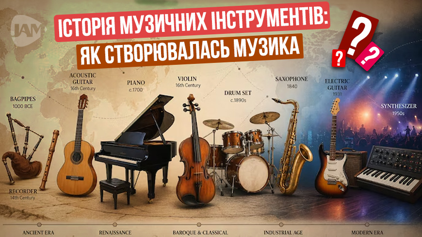 Як розвивались музичні інструменти протягом часу, зображення 1